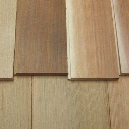 Shakertown Craftsman 1-Course Cedar Shingle Panel, 7" Exposure x 8' Length, Staggered-Butt, Traditional Keyway, Unprimed