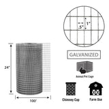 GARDEN CRAFT Gray Galvanized Steel Welded Wire Fencing - 50ft x 3ft