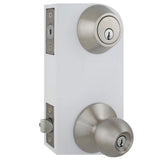 Saturn Stainless Steel Entry Knob and Single Cylinder Deadbolt Combo Pack - Super Arbor