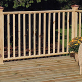 2 in. x 2 in. x 36 in. Wood Pressure-Treated Square End Baluster (16-Pack) - Super Arbor