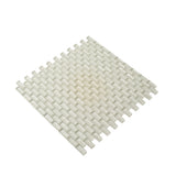 Apollo Tile (Sample) Winterland White 4-in x 4-in Multi-finish Glass Brick Mosaic Floor and Wall Tile