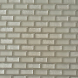 Apollo Tile (Sample) Winterland White 4-in x 4-in Multi-finish Glass Brick Mosaic Floor and Wall Tile