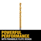 DEWALT 13/64-in x 5-7/8-in Titanium Twist Drill Bit