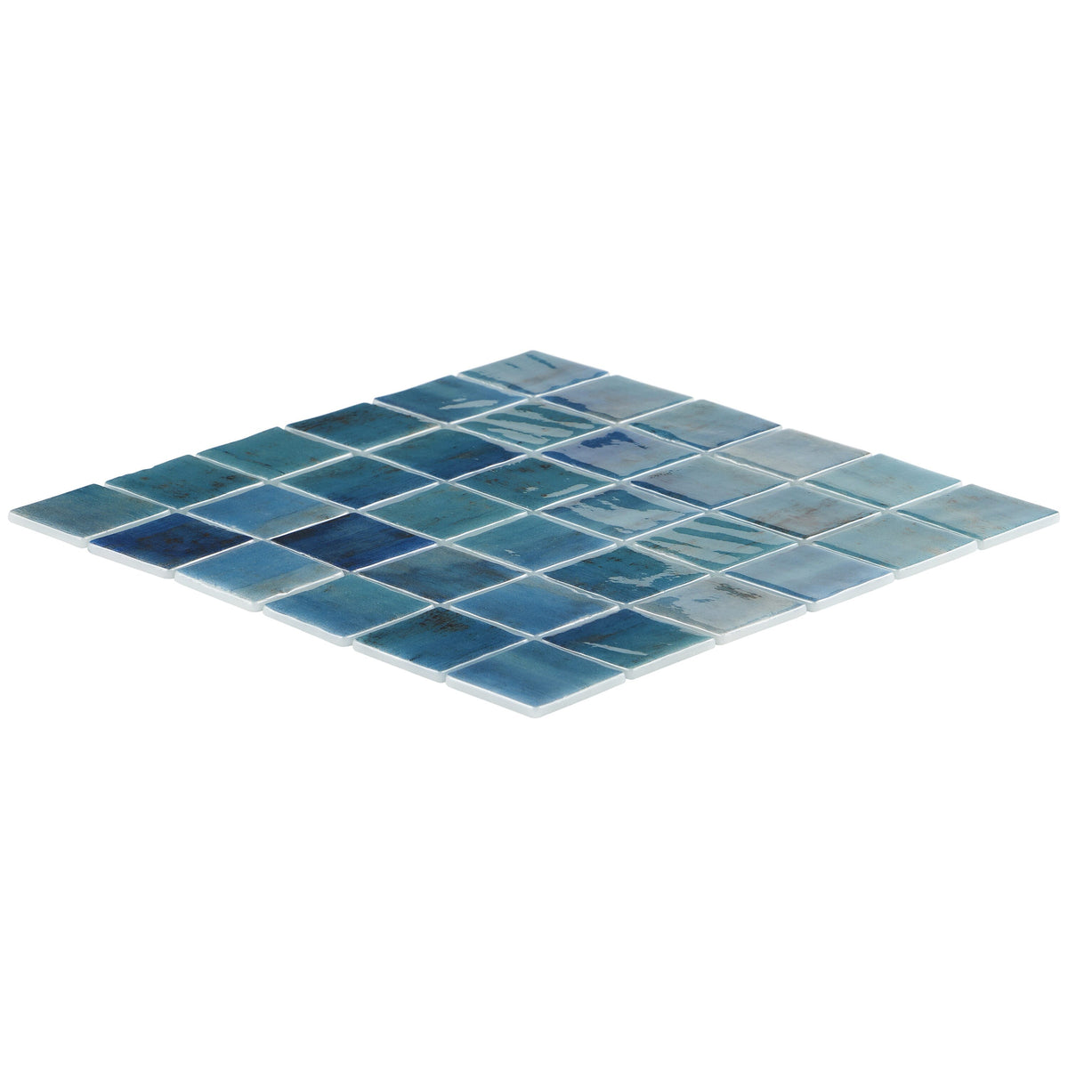 Rapids Barrier Reef 12.24 in. x 12.24 in. Polished Glass Floor and Wall Mosaic Pool Tile (1.04 sq. ft./Sheet)