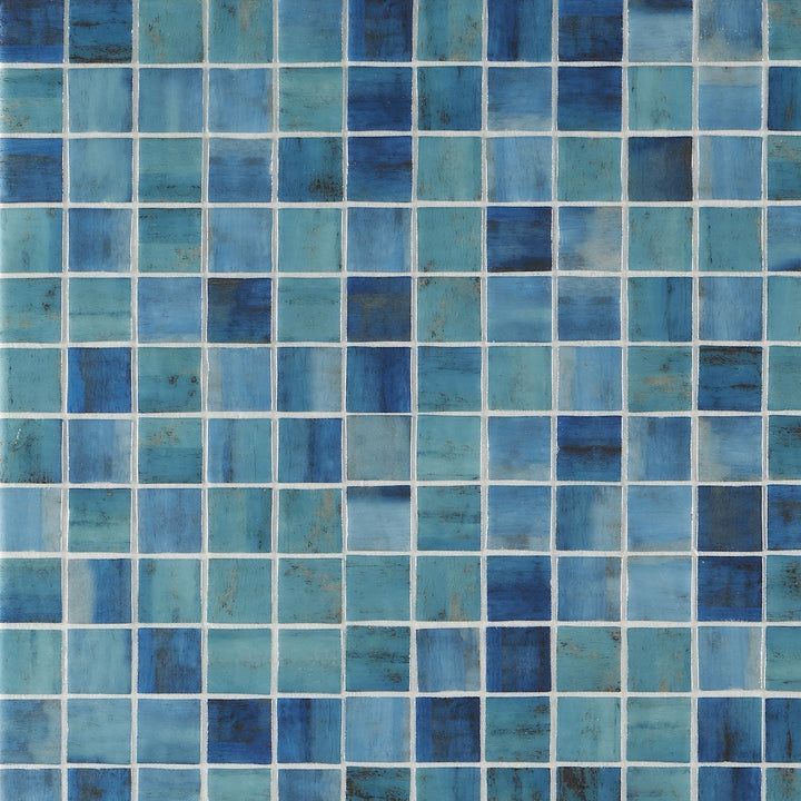 Rapids Barrier Reef 12.24 in. x 12.24 in. Polished Glass Floor and Wall Mosaic Pool Tile (1.04 sq. ft./Sheet)
