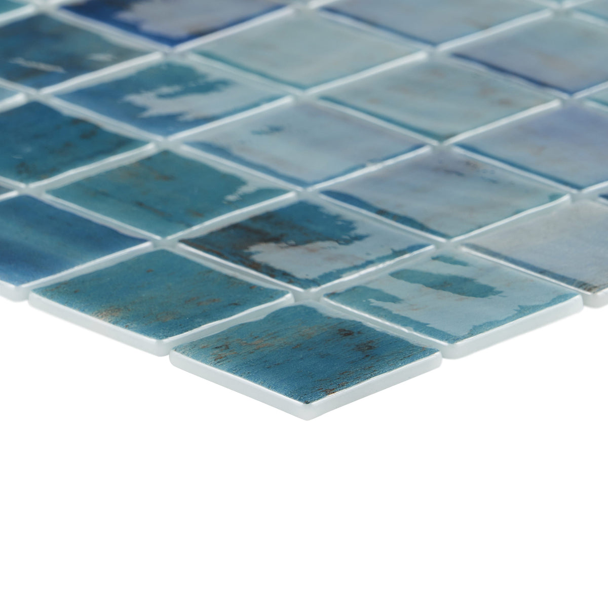 Rapids Barrier Reef 12.24 in. x 12.24 in. Polished Glass Floor and Wall Mosaic Pool Tile (1.04 sq. ft./Sheet)