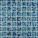 Rapids Barrier Reef 12.24 in. x 12.24 in. Polished Glass Floor and Wall Mosaic Pool Tile (1.04 sq. ft./Sheet)