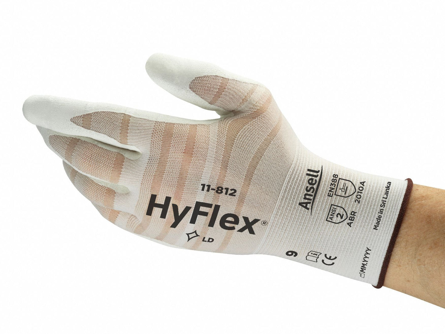 HYFLEX Coated Gloves with Foam Nitrile - XS Size for Abrasion Resistance