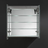 Tiempo 30 in. W x 30 in. H Recessed or Surface Mount Medicine Cabinet with LED Lighting and Mirror Defogger - Super Arbor