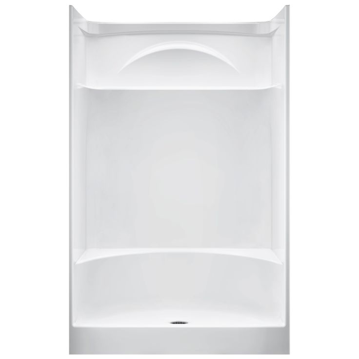 DELTA White Acrylic One-Piece Shower with Integrated Seat (Common: 36-in x 48-in; Actual: 76-in x 35.875-in x 47.875-in)