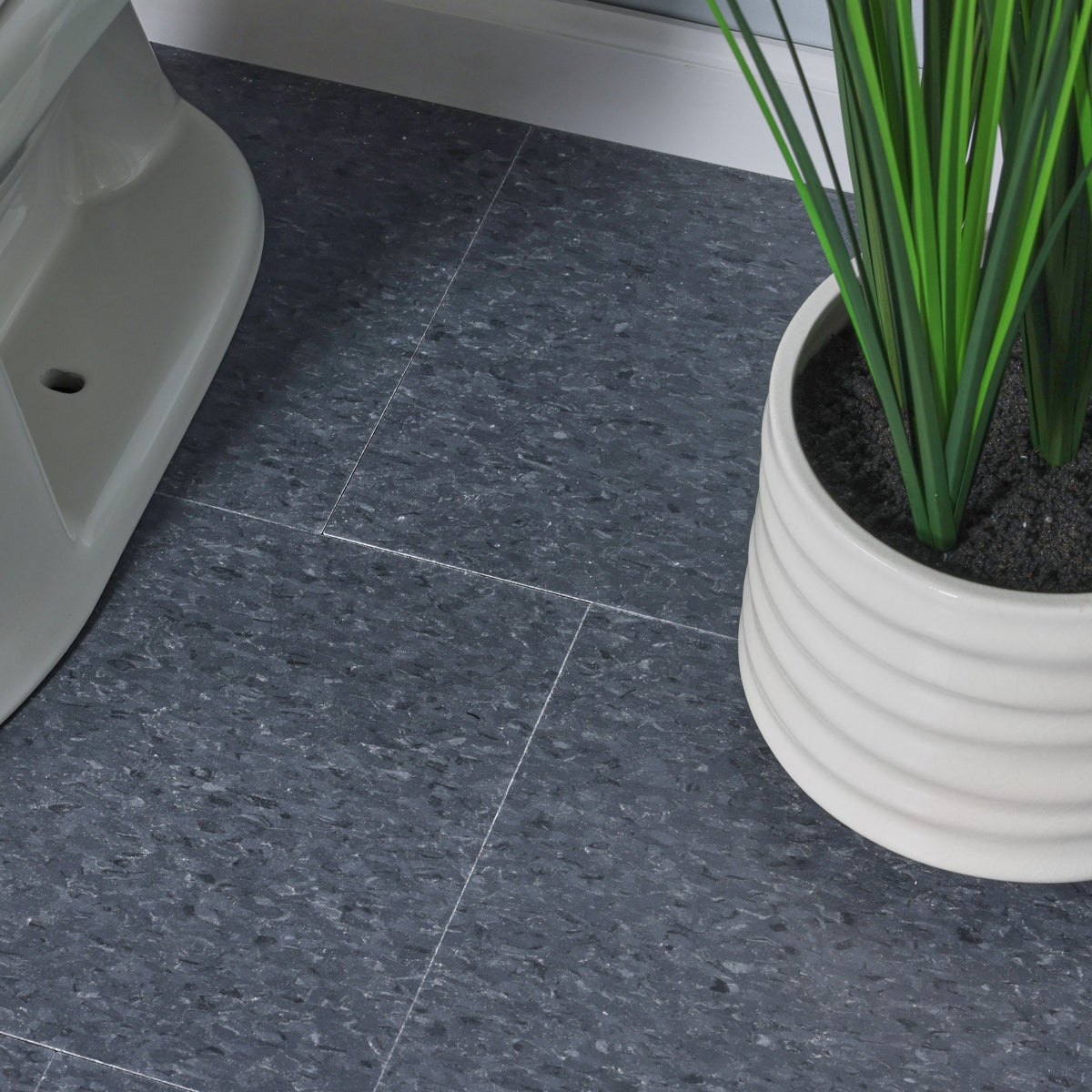 Armstrong Flooring Imperial Texture VCT Charcoal 12-in Commercial Vinyl Tile Flooring