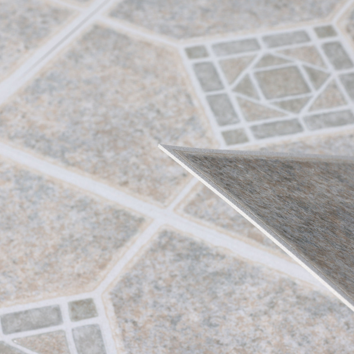 Style Selections Suncrest Basil 12-in x 12-in Water Resistant Peel-and-Stick Vinyl Tile Flooring, 1-sq ft Piece