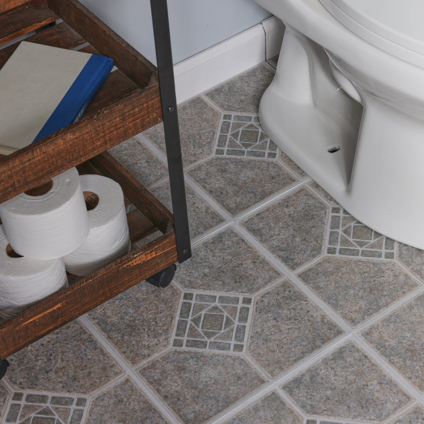 Style Selections Suncrest Basil 12-in x 12-in Water Resistant Peel-and-Stick Vinyl Tile Flooring, 1-sq ft Piece
