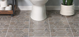 Armstrong Flooring Terraza 12-in x 12-in Cooled Mocha Peel-and-Stick Vinyl Tile