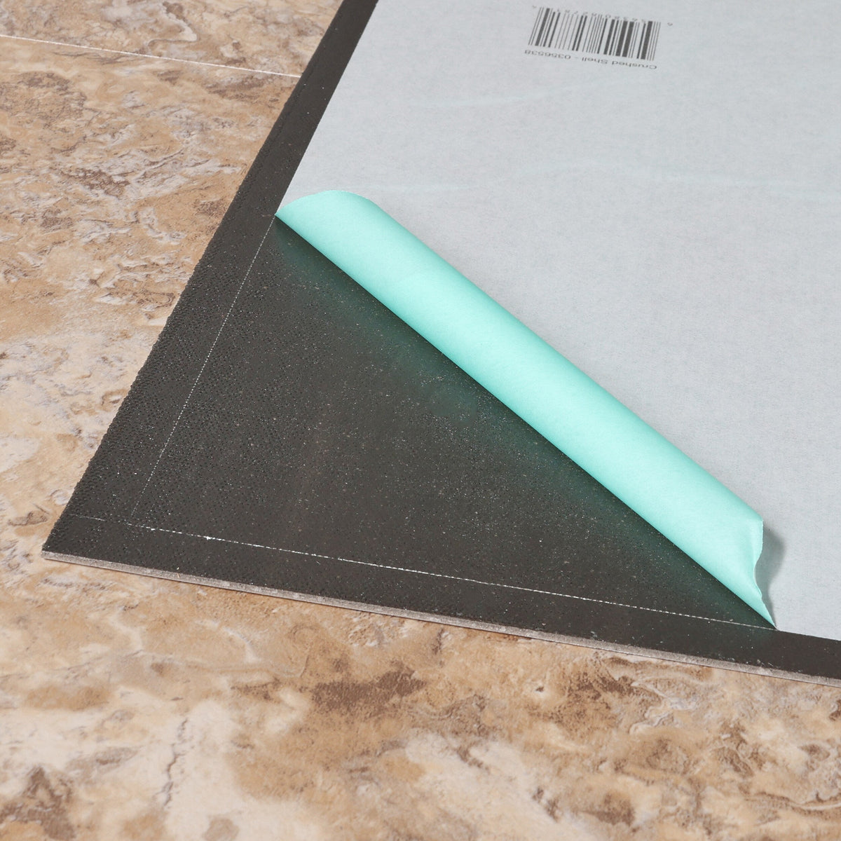 Style Selections Crushed Shell 18-in x 18-in Groutable Water-Resistant Peel-and-Stick Luxury Vinyl Tile Flooring (2.25-sq ft)