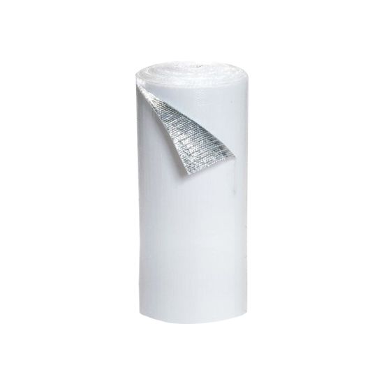 Covertech Fabricating Double Bubble Reflective Foil Insulation Roll, White, 4 ft x 125 ft
