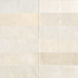Bedrosians Cloe Creme 2-1/2-in x 8-in Glossy Ceramic Subway Wall Tile (10.64-sq. ft/ Carton)