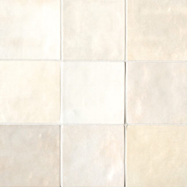 Bedrosians Cloe Creme 5-in x 5-in Glossy Ceramic Wall Tile (10.83-sq. ft/ Carton)