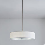 Kichler 5-Light Brushed Nickel Modern/Contemporary Etched Glass Drum Medium Hanging Pendant Light