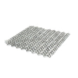 Apollo Tile (Sample) Majeste Silver 4-in x 4-in Matte Glass Herringbone Patterned Floor and Wall Tile