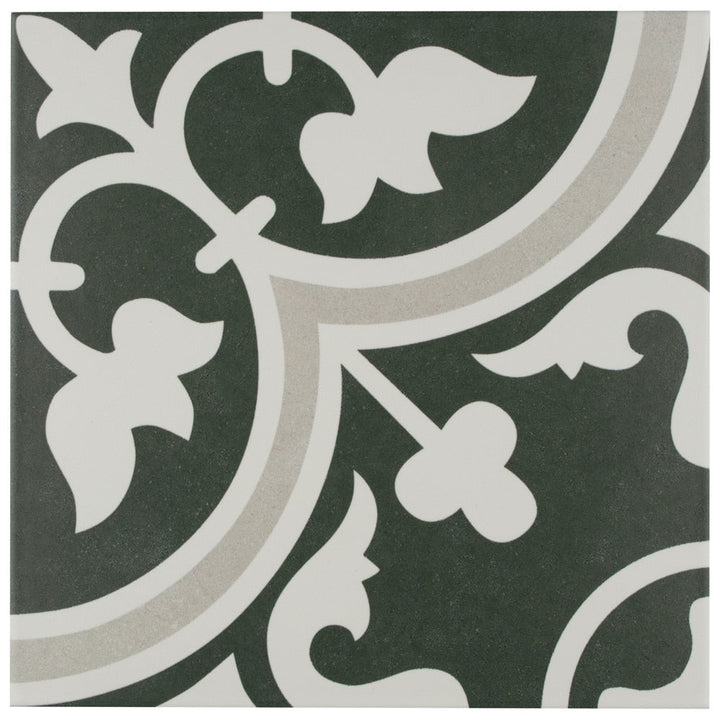 Affinity Tile Arte Due 10-in x 10-in Satin Porcelain Encaustic Floor and Wall Tile product image