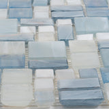 Apollo Tile (Sample) Majeste Gray 4-in x 4-in Glazed Glass Mixed Pattern Floor and Wall Tile