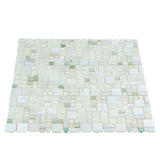 Apollo Tile (Sample) Majeste White 4-in x 4-in Glossy Glass Mixed Pattern Patterned Floor and Wall Tile