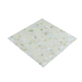 Apollo Tile (Sample) Majeste White 4-in x 4-in Glossy Glass Mixed Pattern Patterned Floor and Wall Tile