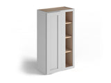 Valleywood Cabinetry Proper Gray 27-in W x 30-in H x 12-in D Proper Gray Birch Blind Corner Wall Ready To Assemble Plywood Cabinet (Flat Panel Shaker Style)