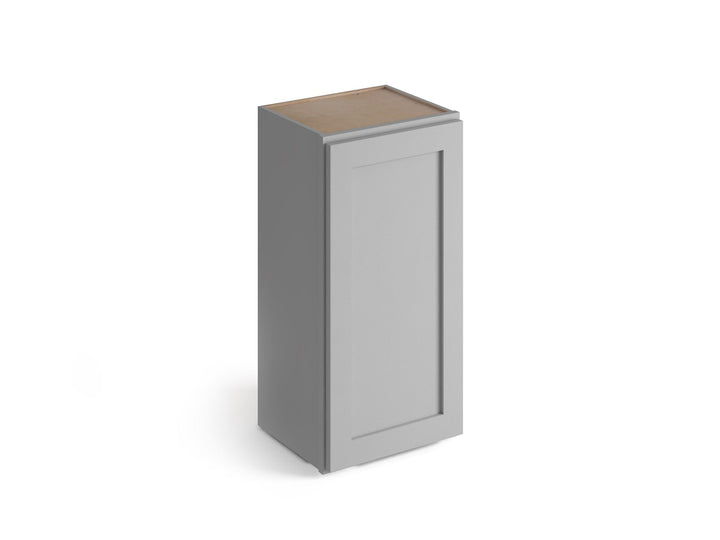 Valleywood Cabinetry Proper Gray 18-in W x 30-in H x 12-in D Proper Gray Birch Wall Ready To Assemble Plywood Cabinet (Flat Panel Shaker Door Style)