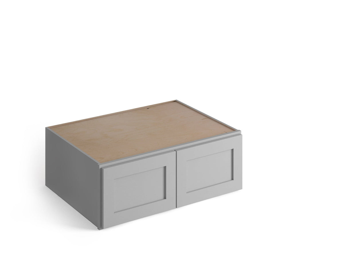 Valleywood Cabinetry Proper Gray 33-in W x 12-in H x 24-in D Proper Gray Birch Wall Ready To Assemble Plywood Cabinet (Flat Panel Shaker Door Style)