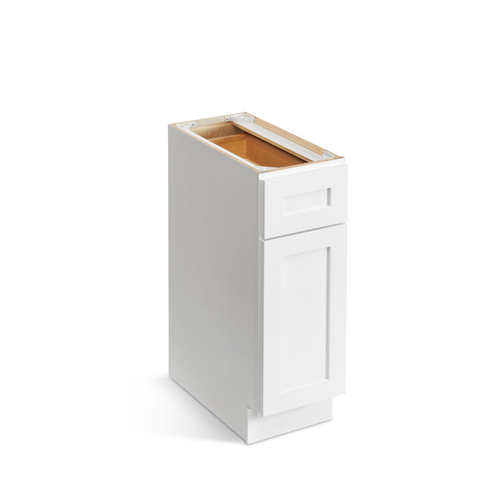 Valleywood Cabinetry Pure White 21-in W x 34.5-in H x 24-in D Pure White Birch 1-Drawer Base Ready To Assemble Plywood Cabinet (Flat Panel Shaker Style)