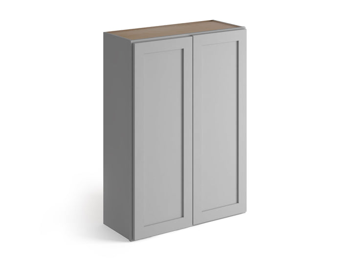 Valleywood Cabinetry Proper Gray 36-in W x 36-in H x 12-in D Proper Gray Birch Wall Ready To Assemble Plywood Cabinet (Flat Panel Shaker Door Style)