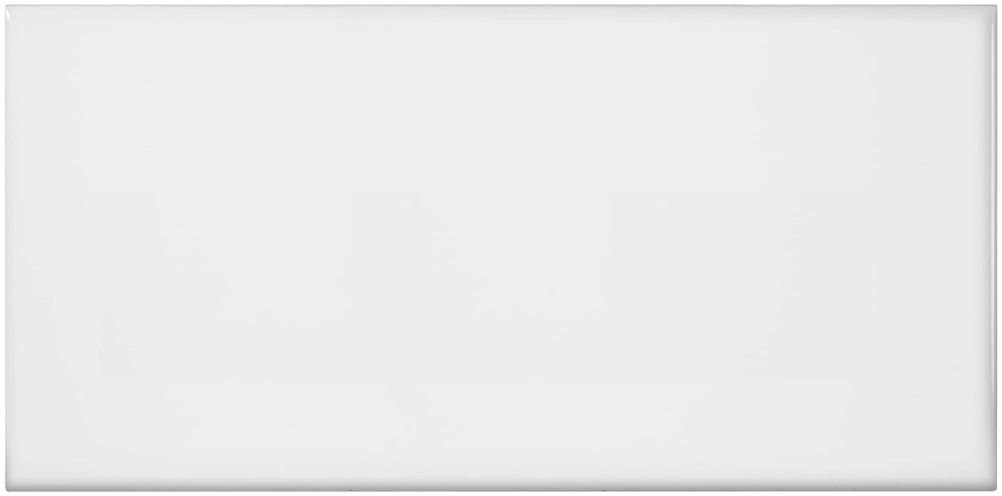 Satori Hudson Brilliant White 4-in x 8-in Glossy Ceramic Subway Wall Tile (0.21-sq. ft/ Piece)