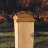 Deckorators 4-in x 4-in Wood Cedar Deck Post Cap