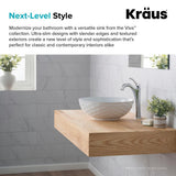 Viva 16-1/2 in. Round Porcelain Ceramic Vessel Sink in White - Super Arbor