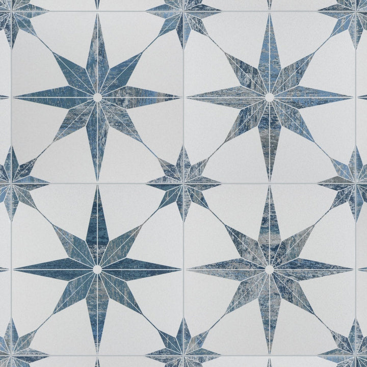 Affinity Tile Cassis Stella Blue 10-in x 10-in Multi-finish Porcelain Wood look Floor and Wall Tile product image