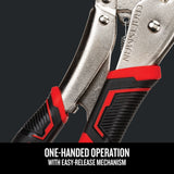 CRAFTSMAN 2‑Pack Locking Plier Set, 10-in and 7-in Straight Jaw
