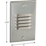Progress Lighting 4.5-Watt Brushed Nickel Hardwired LED Step Light, 108 Lumens, 3000K