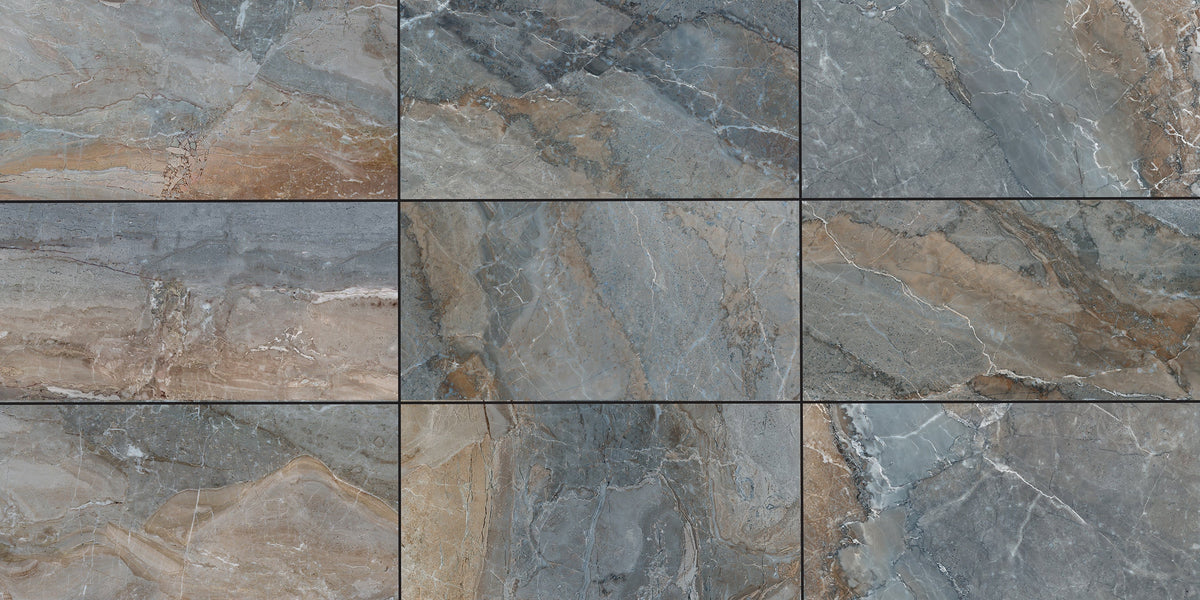 allen + roth Canyon Ridge Natural Natural 12-in x 24-in Glazed Porcelain Floor and Wall Tile product image