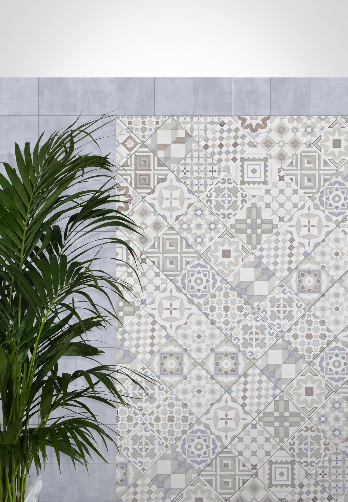 Giorbello (Sample) Chiasmo Multi 8-in x 8-in Matte Porcelain Patterned Floor and Wall Tile