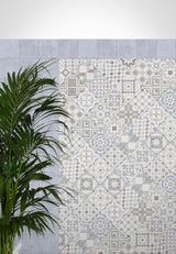 Giorbello (Sample) Chiasmo White 8-in x 8-in Matte Porcelain Floor and Wall Tile