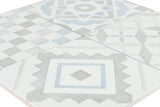 Giorbello Chiasmo White 8-in x 8-in Matte Porcelain Floor and Wall Tile (7.11-sq. ft/ Carton)