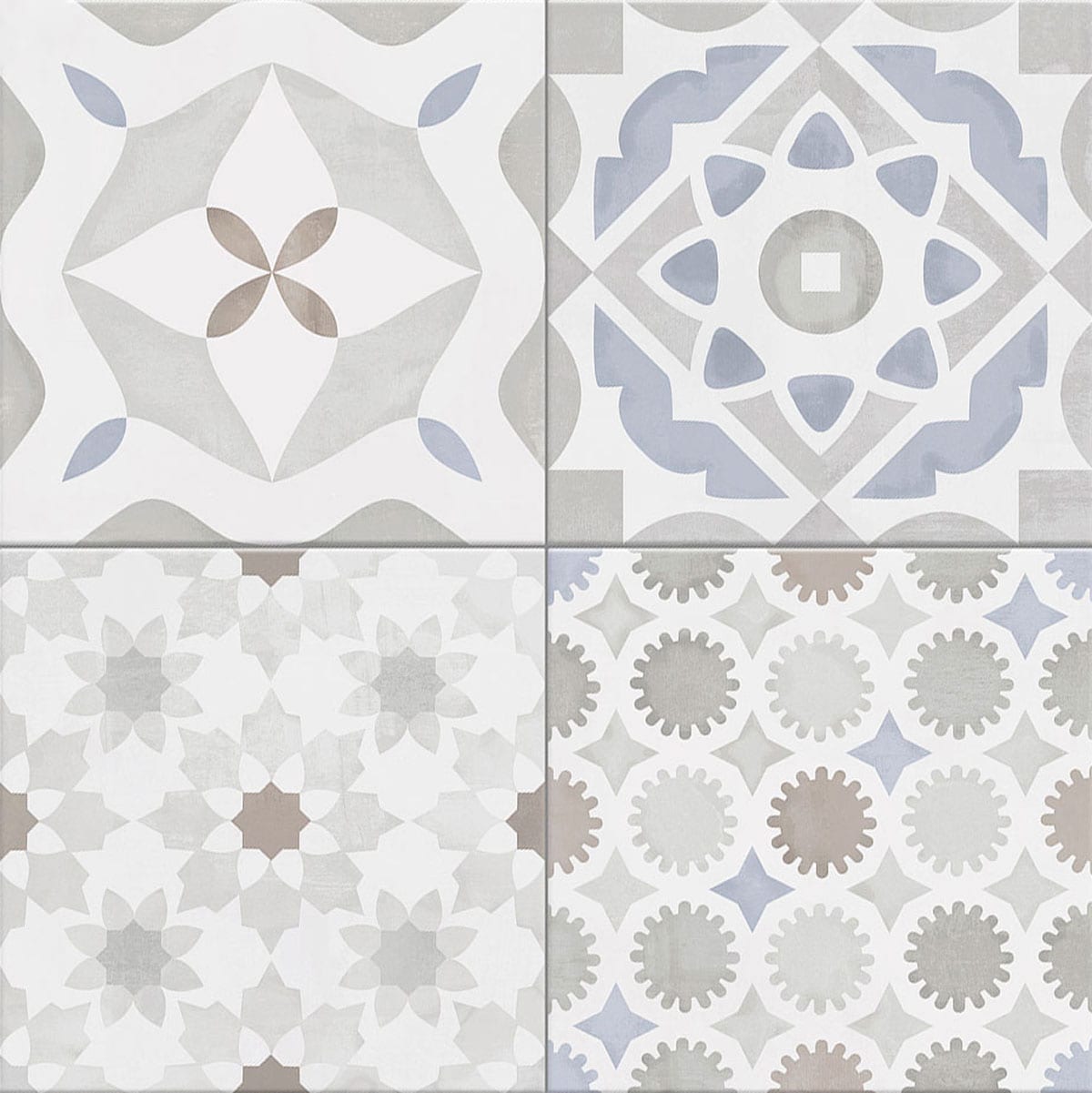 Giorbello (Sample) Chiasmo Multi 8-in x 8-in Matte Porcelain Patterned Floor and Wall Tile
