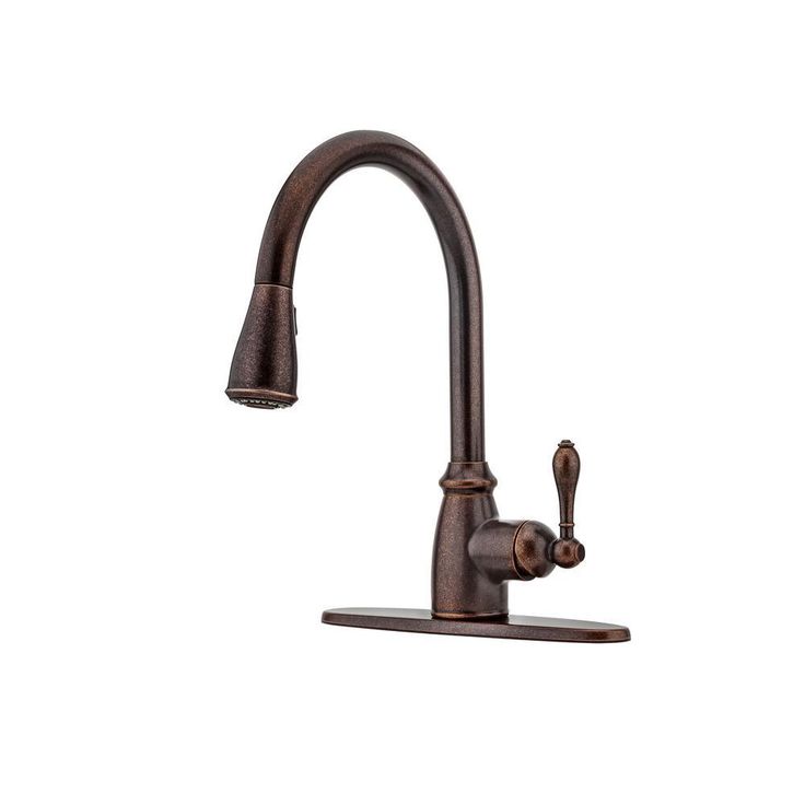 Adams All-in-One Farmhouse Copper 33 in. Single Bowl Kitchen Sink with Pfister Rustic Bronze Faucet and Disposal Drain