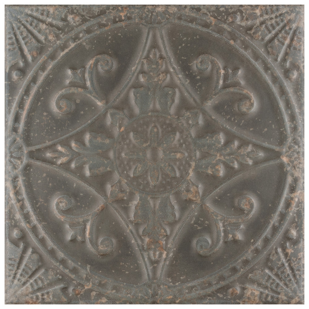 Affinity Tile Saja Nero 13-in x 13-in Multi-finish Ceramic Patterned Floor and Wall Tile product image