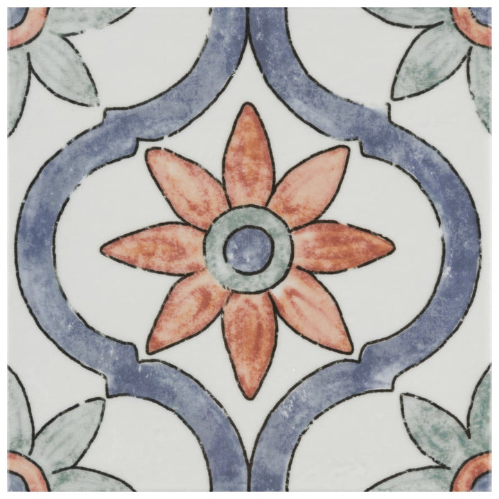 Affinity Tile Bourges Arco 8-in x 8-in Glossy Ceramic Wall Tile product image