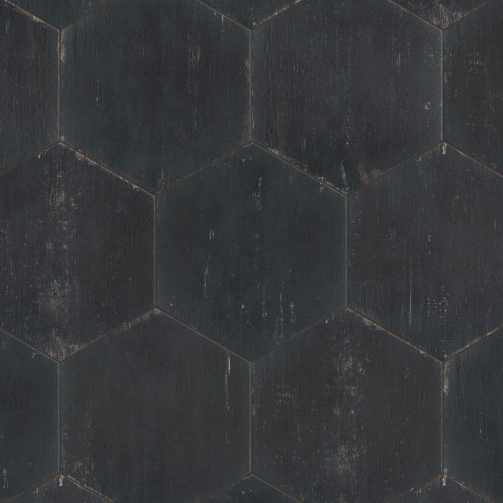 Affinity Tile Retro Hex Nero 14-in x 16-in Matte Porcelain Wood look Hexagon Floor and Wall Tile product image