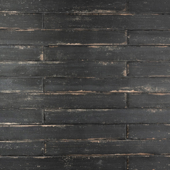 Affinity Tile Retro Nero 3-in x 24-in Matte Porcelain Wood look Floor and Wall Tile product image