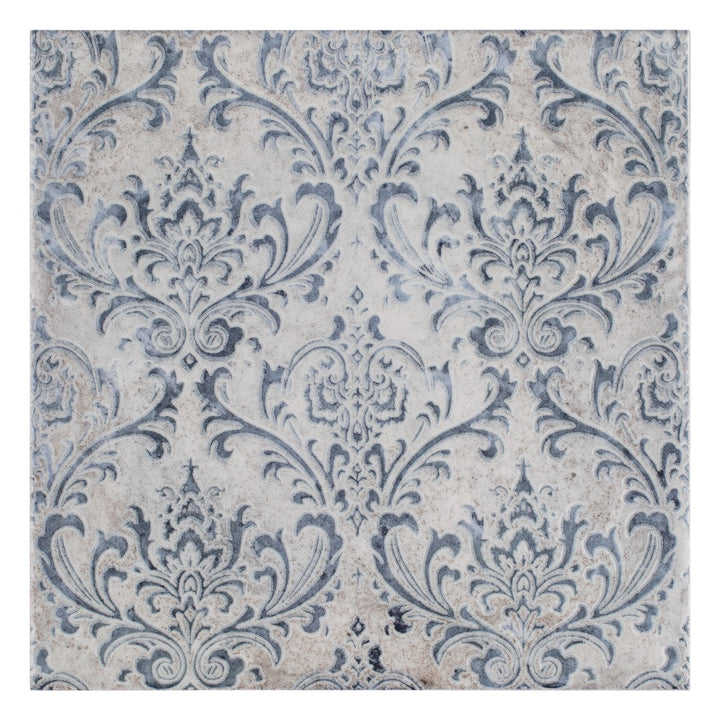 Affinity Tile Milano Decor Daman Azul 8-in x 8-in Multi-finish Ceramic Patterned Wall Tile product image